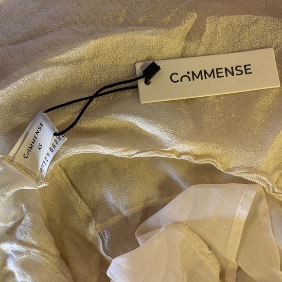 Commense Elegant Cream Dress - Picture 2 of 4